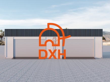 Container Garage with Rolling Door