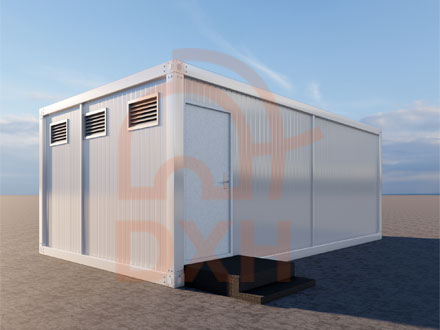 6.9 × 4m Modular Toilet and Shower Container Project in Tanzania